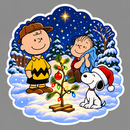 A Charlie Brown Christmas Die-cut Waterproof Vinyl Sticker