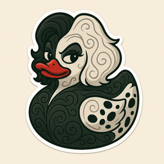 Cruella Die-cut Vinyl Sticker by Reed’s Rubber Ducks
