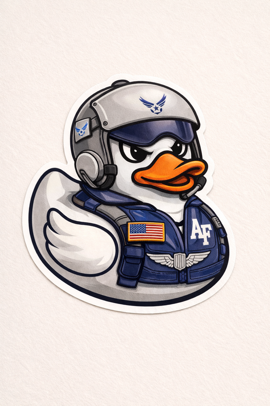 Air Force Academy Rubber Duck Sticker by Reed’s Rubber Duck