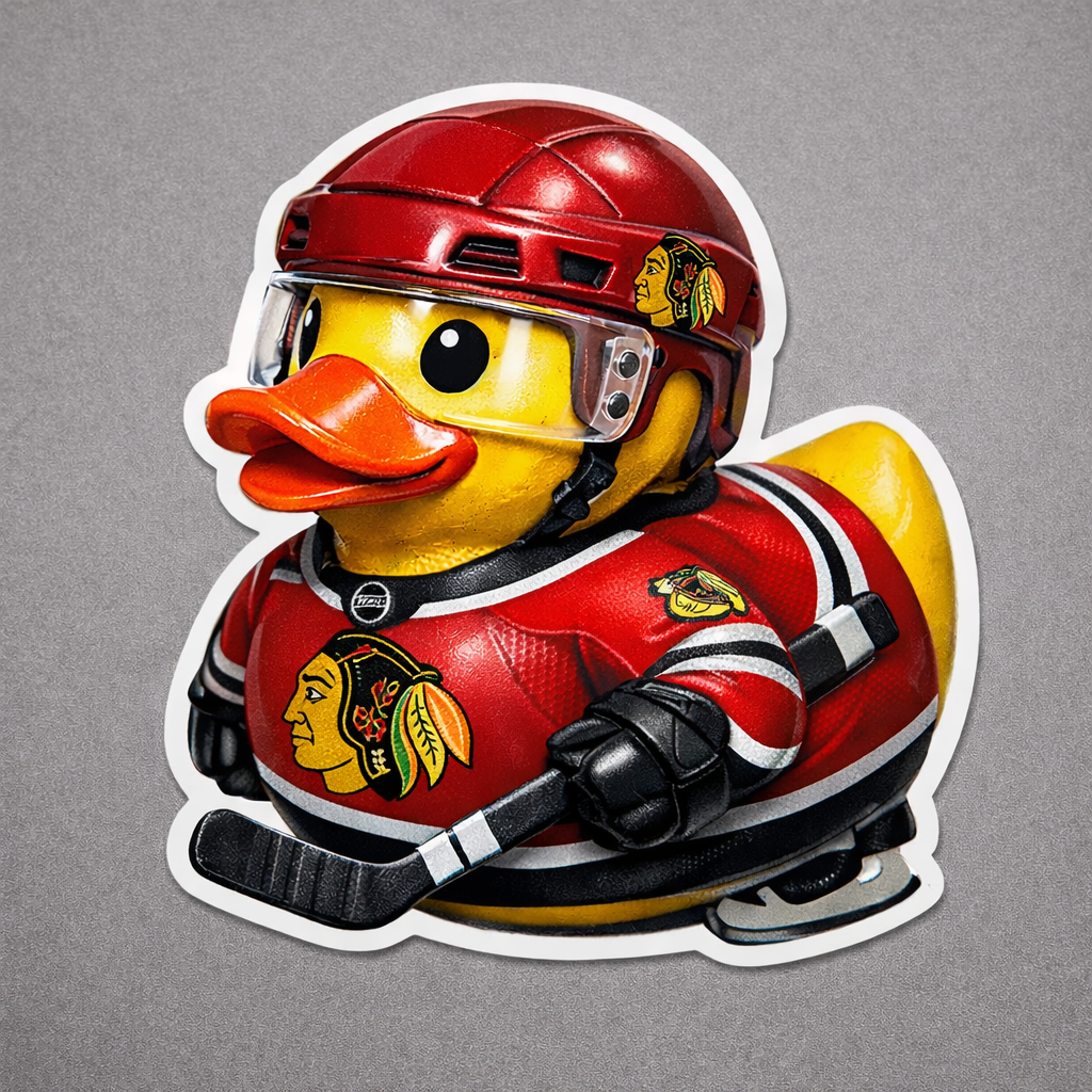 Chicago Blackhawks Die-Cut Vinyl Waterproof Sticker