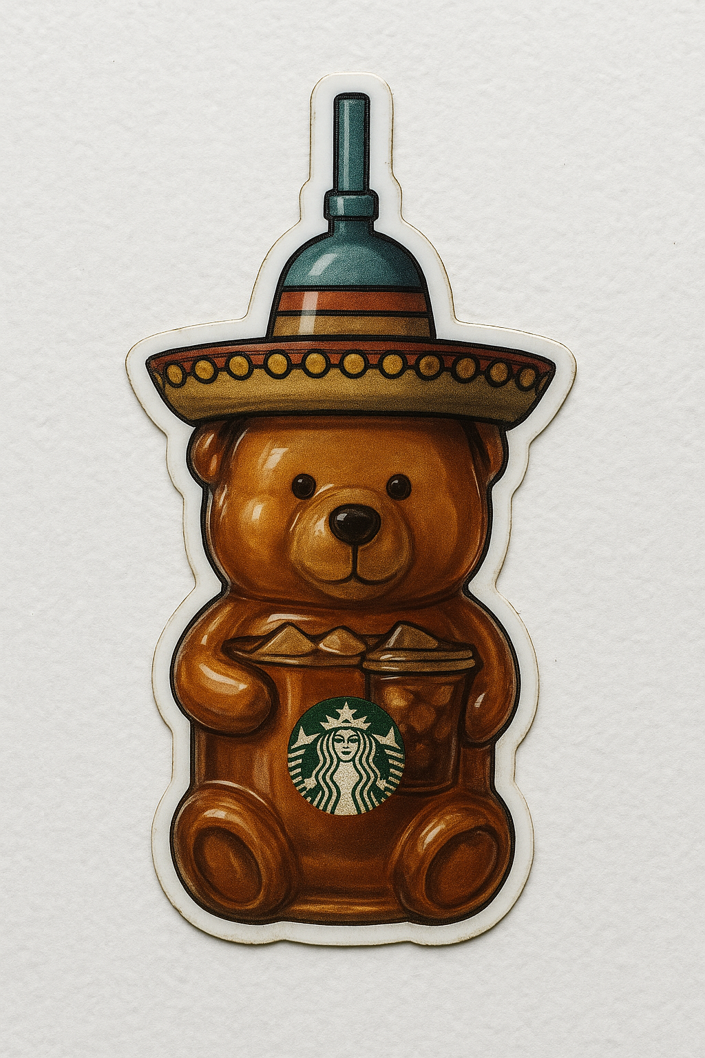 Realistic Mexican Starbucks Bearista Cup Sticker by Reed’s Rubber Ducks